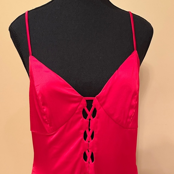 Runway  Maxi Dress Red Fire.  NWT. size L.  New Year, Cocktail, Wedding, Prom - Picture 3 of 15